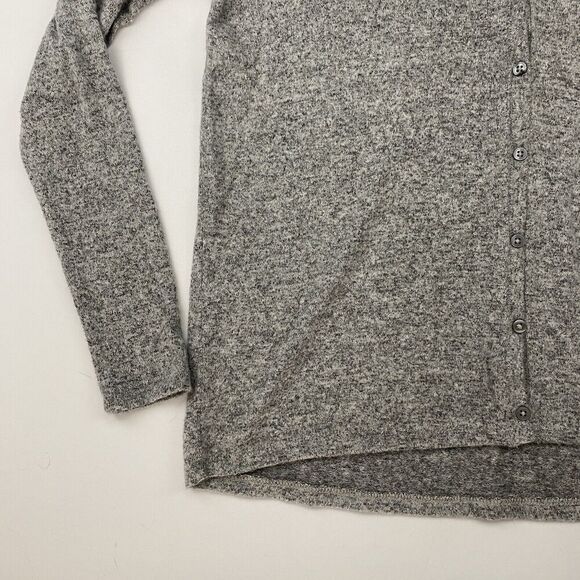 American Eagle Soft & Sexy Plush Gray V-Neck Button-Down Shirt Dolman Sleeve XXS - Picture 5 of 10